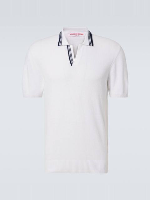ORLEBAR BROWN Horton cotton-blend bouclé polo shirt
