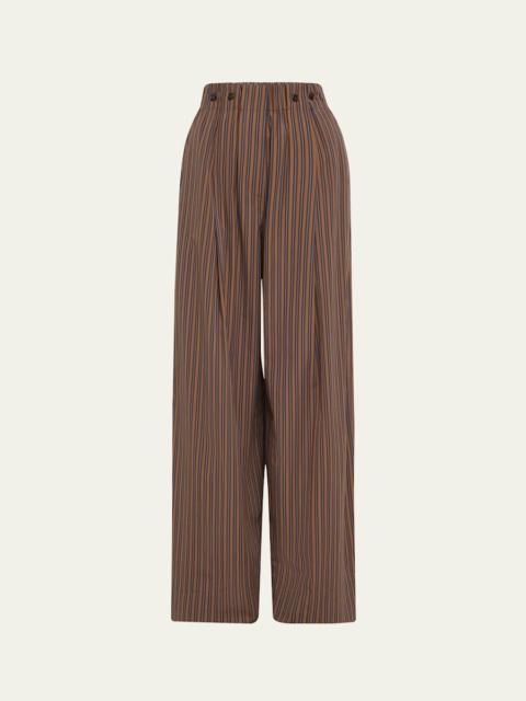 A.L.C. Emmett Pinstripe Wide-Leg Pants