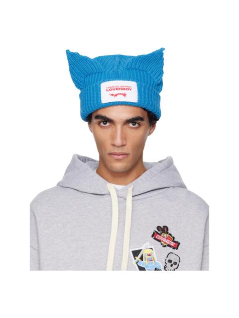CHARLES JEFFREY LOVERBOY Blue Chunky Ears Beanie