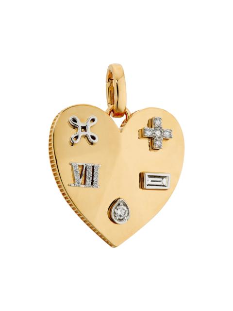 FOUNDRAE Women's Facets Of Love 18K Yellow Gold & 0.25 TCW Diamond Pendant - Yellow Gold
