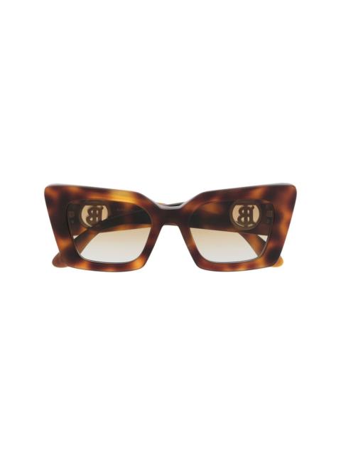 Burberry tortoise square-frame sunglasses