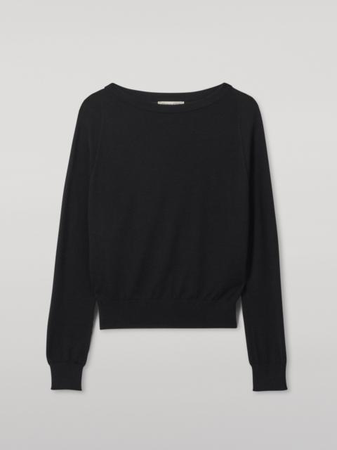 Johnstons of Elgin Finola Black Superfine Cashmere Jumper