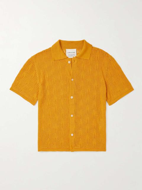 A KIND OF GUISE Kadri Open-Knit Linen and TENCEL™ Lyocell-Blend Shirt