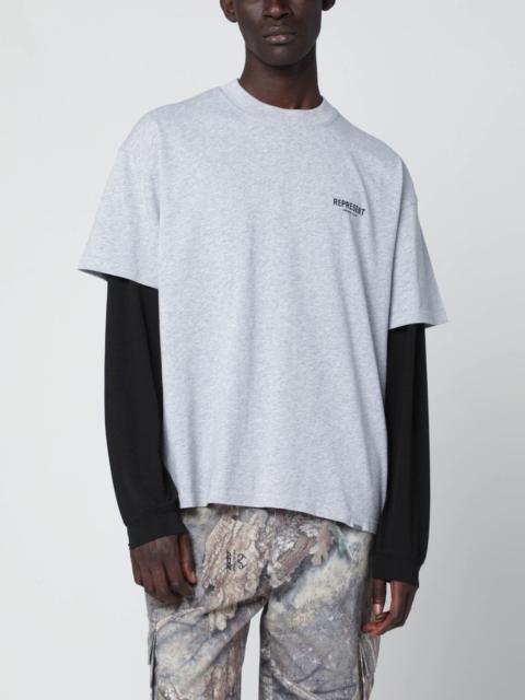 REPRESENT Grey cotton T-shirt with logo