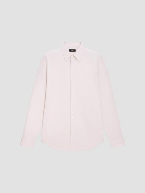 Theory Men's Sylvain Structure Knit Shirt - Silver Stone