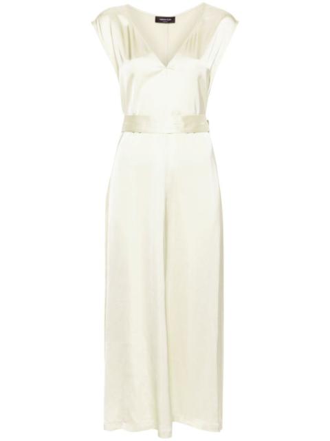 FABIANA FILIPPI belted satin midi dress