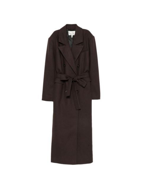 GESTUZ double-breasted belted coat