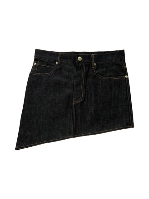 Helmut Lang Helmut Lang Asymmetric Mini Skirt 'Raw Indigo'