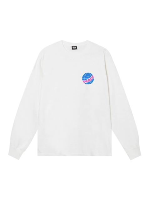 Stussy Global Peace Pigment Dyed Long-Sleeve Tee 'Natural'