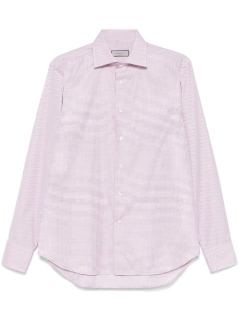 Canali check-pattern shirt