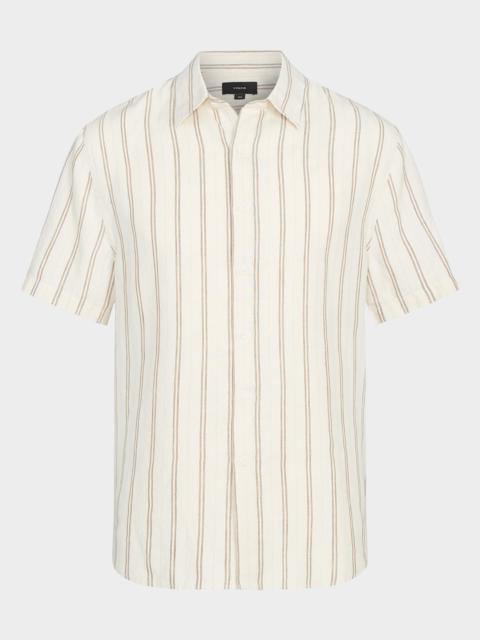 Vince Men's Classic Striped Sport Shirt