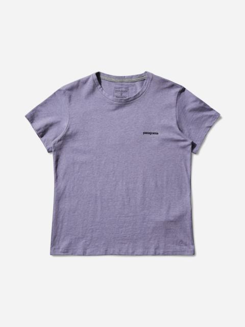 Patagonia Women's P-6 Logo Responsibili T-Shirt Concrete Purple