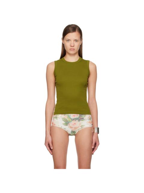 FLORE FLORE Green Esmé Tank Top