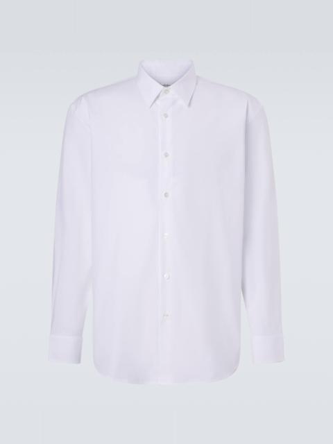 SAINT LAURENT Cassandre cotton-blend poplin shirt