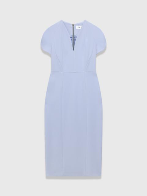 THE FOLD Paola Sculpt Stretch Crepe Dress