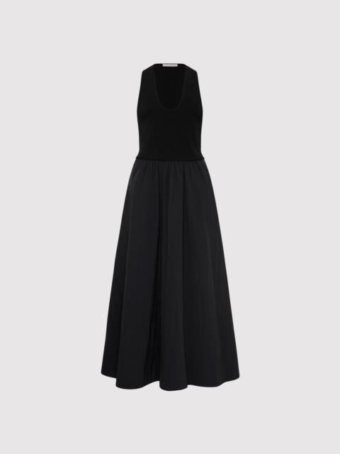 Plunge Neck Dress - Black