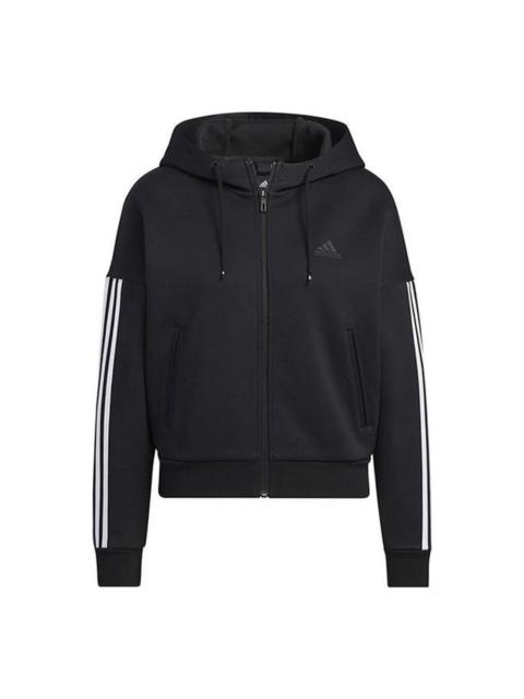 (WMNS) adidas Must Have Knit Jacket 'Black' HM7046