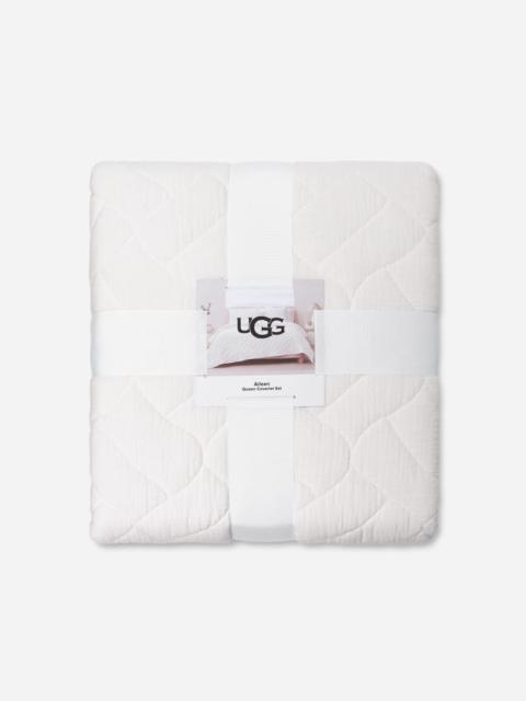 UGG ® Aileen Coverlet Set (Queen) Cotton Bedding in Snow