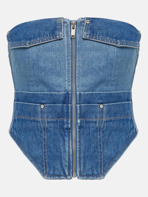 Dion Lee Workwear denim corset top
