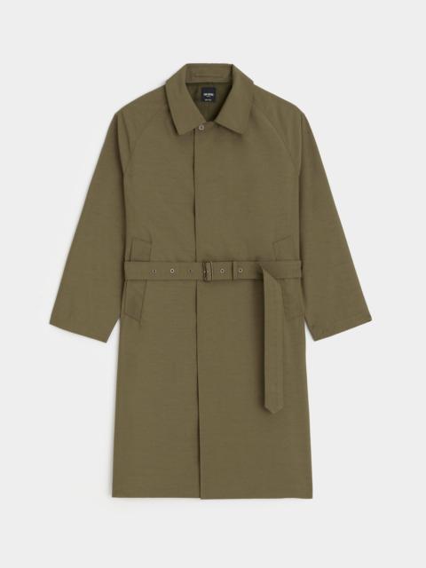 TODD SNYDER Italian Belted Balmacaan Trench Coat