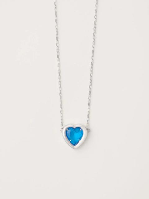 Ambush HEART STONE CHARM NECKLACE