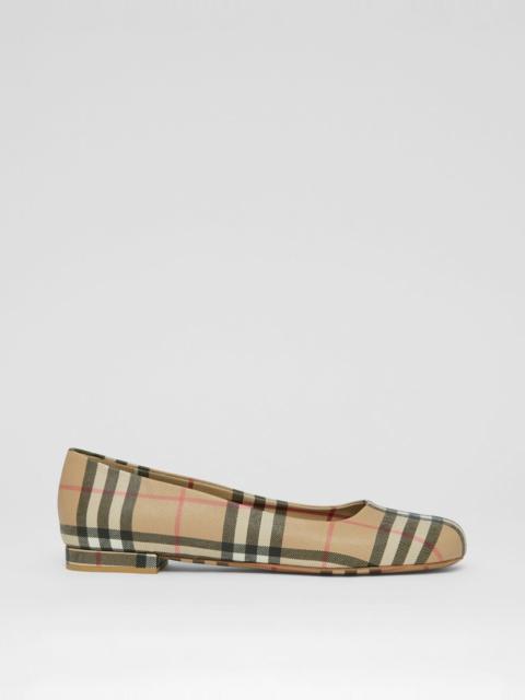 Vintage Check Ballerinas