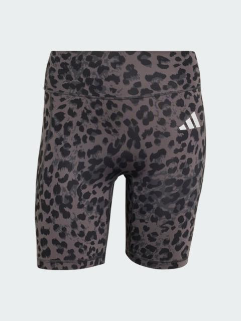 adidas Optime Essentials Workout Leopard Short Leggings