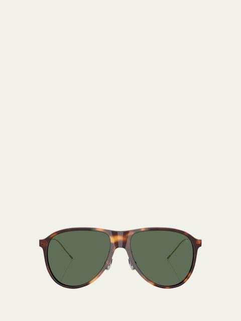 Brunello Cucinelli 0BC4011S Acetate Aviator Sunglasses