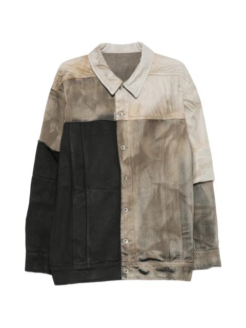 Rick Owens DRKSHDW Rick Owens Drkshdw Jumbo Worker Panelled Jacket