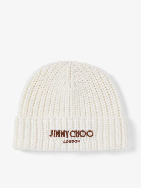 JIMMY CHOO Yuki
Latte Cashwool Knit Hat
