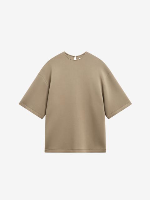 The Frankie Shop Delancey Neoprene Tee - Camel