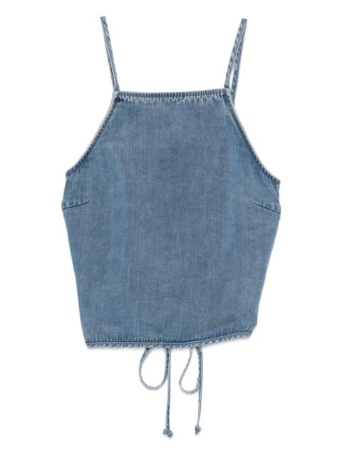 SAMSØE SAMSØE drawstring denim top