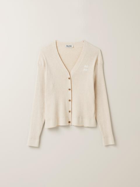 Miu Miu Cotton knit cardigan