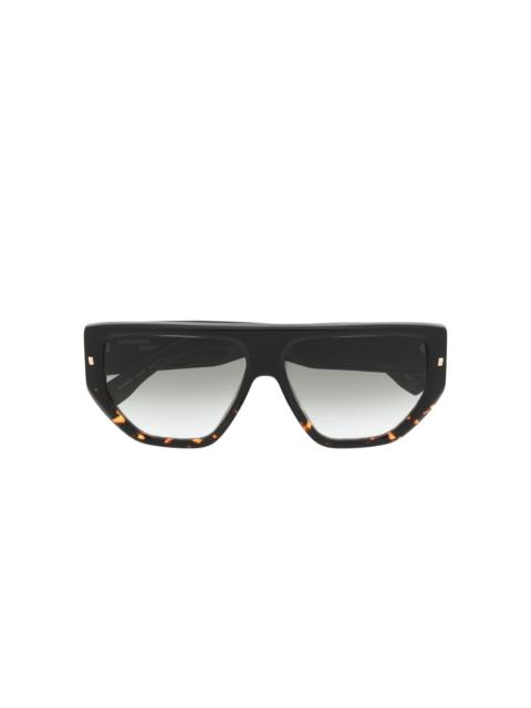 DSQUARED2 oversized logo-print sunglasses