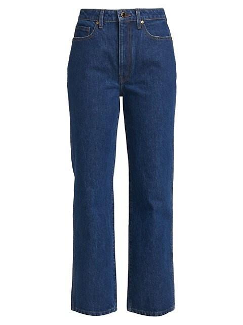 KHAITE Abigale Mid-Rise Slim-Fit Jeans