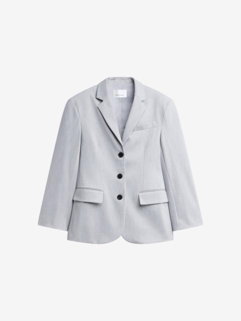 The Frankie Shop Mirbel Cinched Blazer - Light Grey