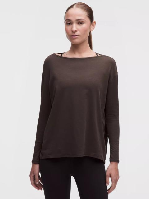 lululemon Back In Action Organic Cotton-Blend Long-Sleeve Shirt