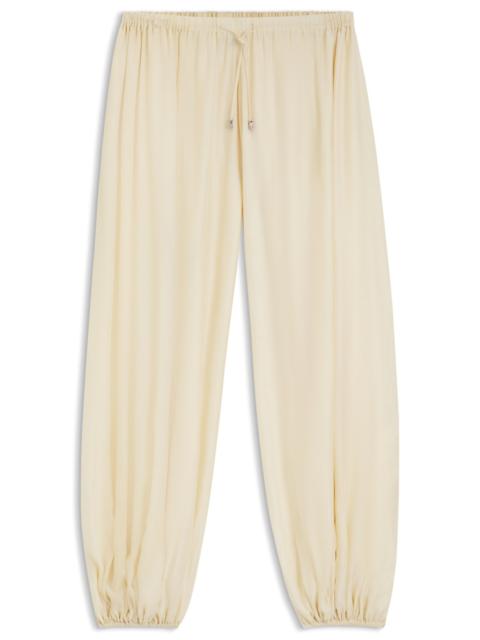 BOSS WIDE-LEG-FIT PANTS BLENDED WITH MODAL