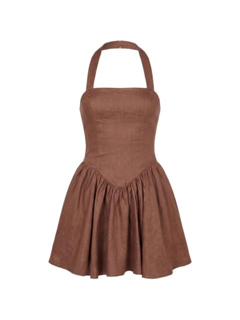 NICHOLAS Amalie halter-neck dress