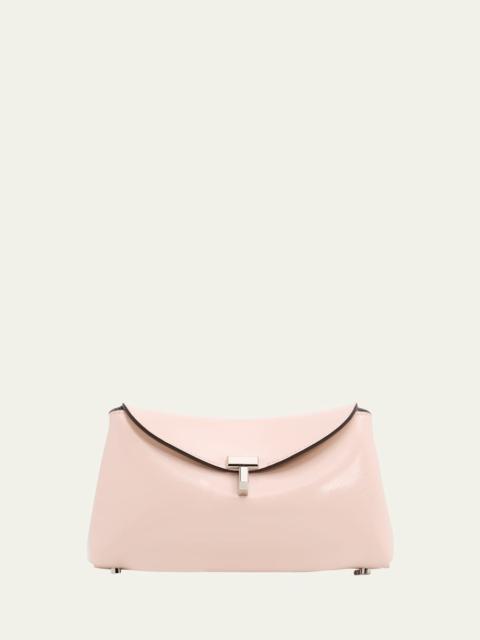 TOTEME Mini T-Lock Leather Clutch Bag