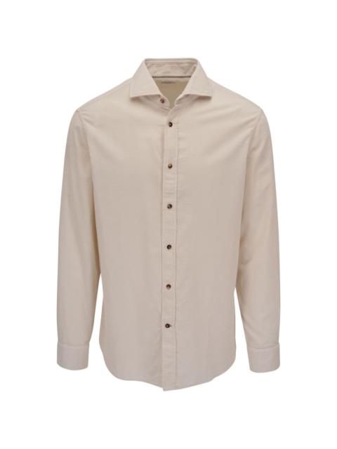 button-up cotton shirt