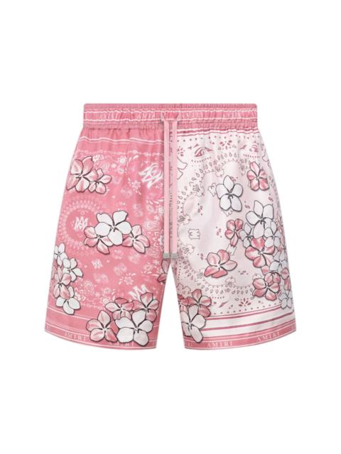 bandana floral shorts