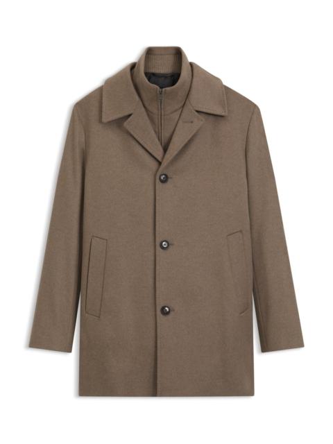 BOSS RELAXED-FIT FORMAL COAT IN ITALIAN FABRIC