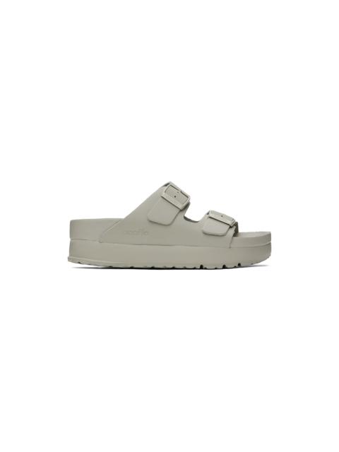 BIRKENSTOCK Gray Arizona Flex Platform Sandals