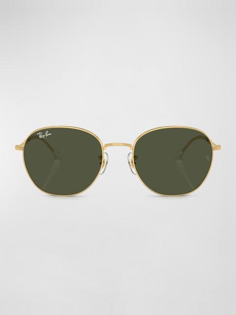 Ray-Ban Sleek Metal Round Sunglasses, 55MM