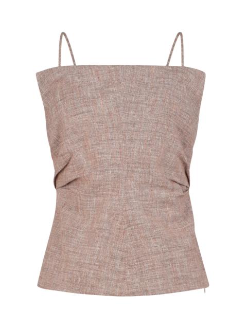RACHEL COMEY Dillane Linen-Cotton Top