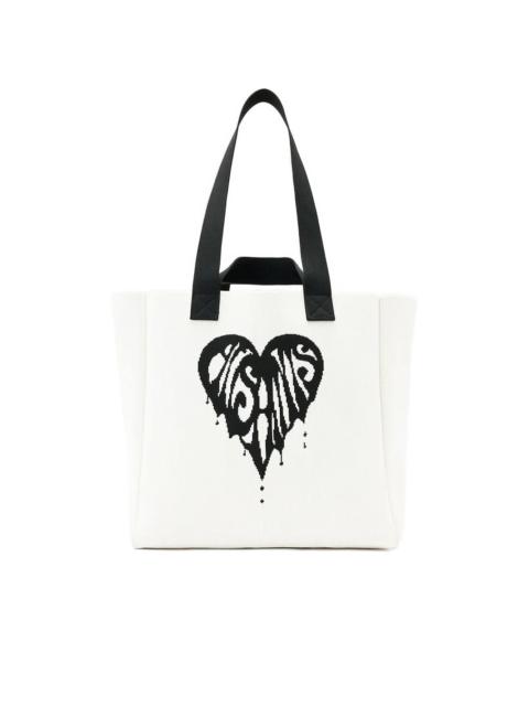 ALLSAINTS Izzy heart tote bag