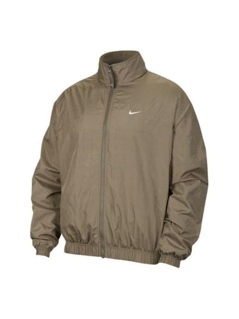Nike 나이키 실험실 Athleisure Casual 스포츠 사려깊은 메시 길쌈된 재킷 회색 DA0311-081