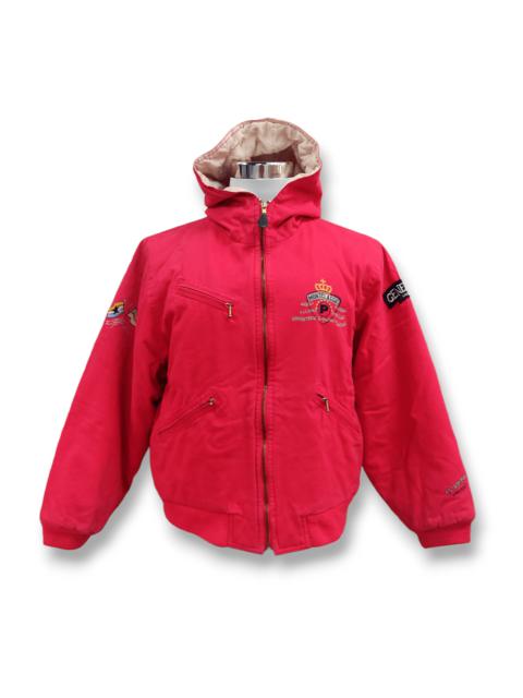 Other Designers Vintage GODSPEED Mont Classic Red Hooded Bomber Jacket