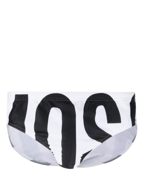 Moschino logo-print swimming trunks